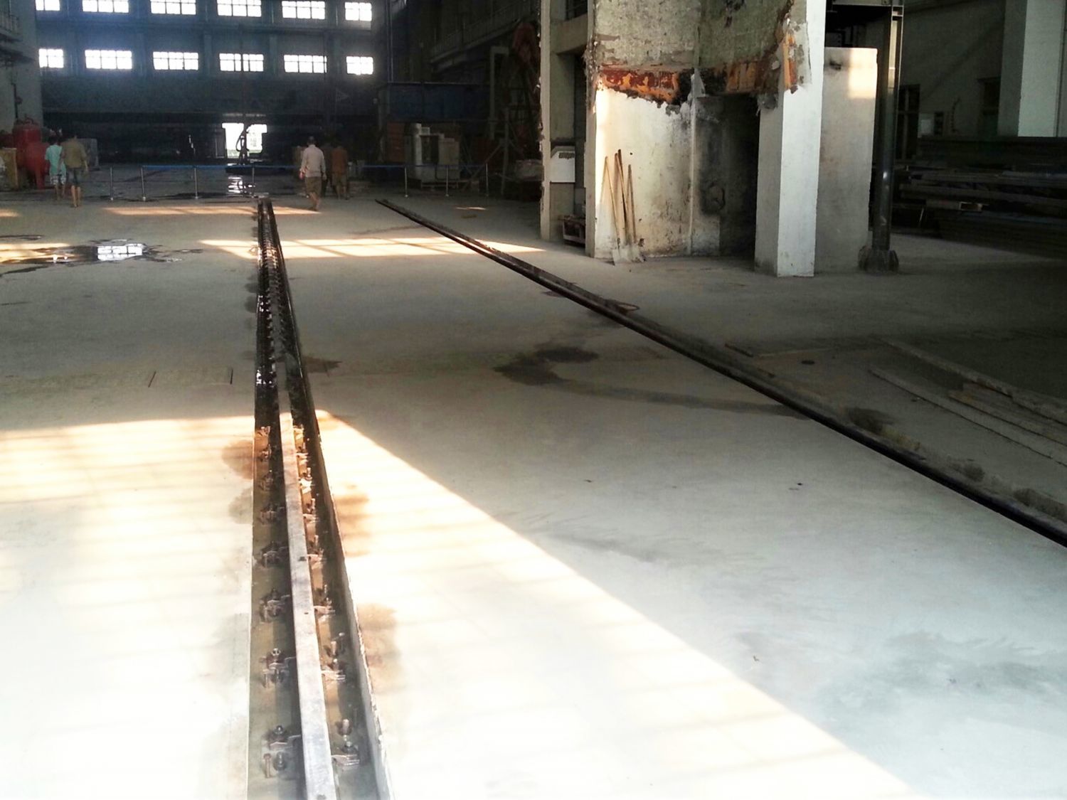 Fire test platform track engineering